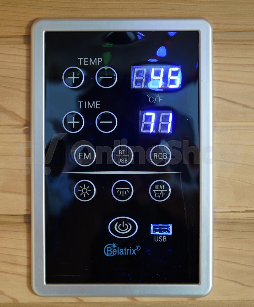 Infrasauna Belatrix Cedr Superior 3/4 Lux