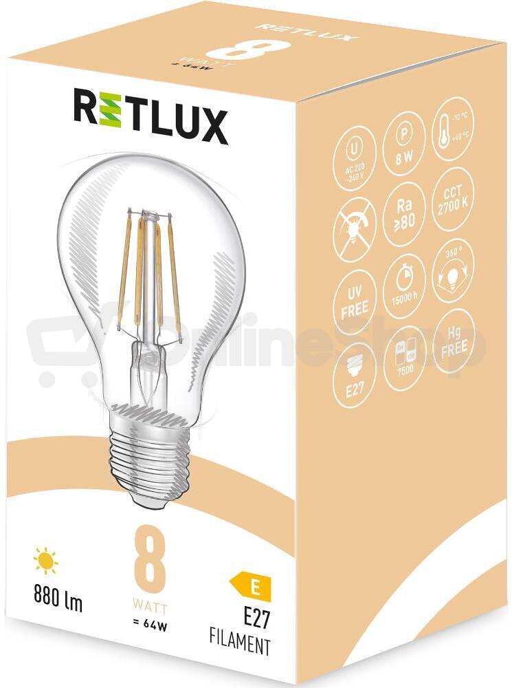 LED žárovka filament Retlux RFL 402