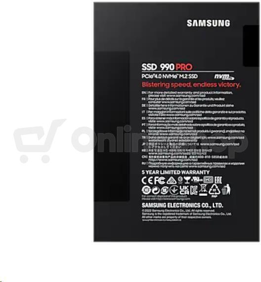 Interní SSD Samsung 990 PRO NVM, M.2 SSD 1 TB
