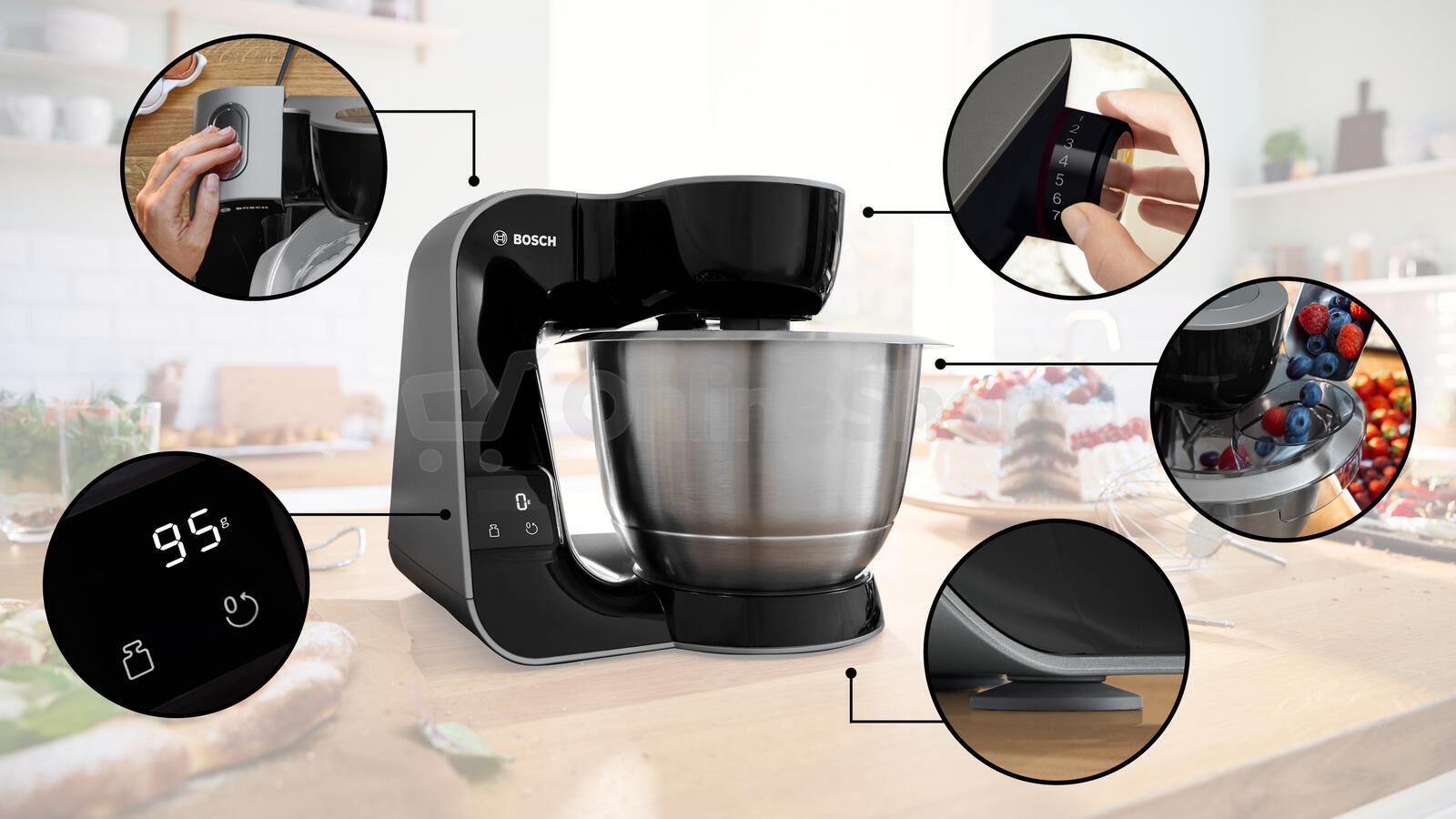 Kuchyňský robot Bosch MUM5XC4E MUM 5 s váhou 1000 W černý