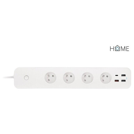 iGET HOME Power 4 USB - Smart WiFi prodluovac pvod 4x AC 230V s 4x USB portem a menm spoteby (foto 2)