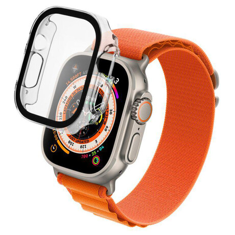 Ochrann pouzdro FIXED Pure s temperovanm sklem pro Apple Watch Ultra 49mm/Ultra 2 49mm, ir