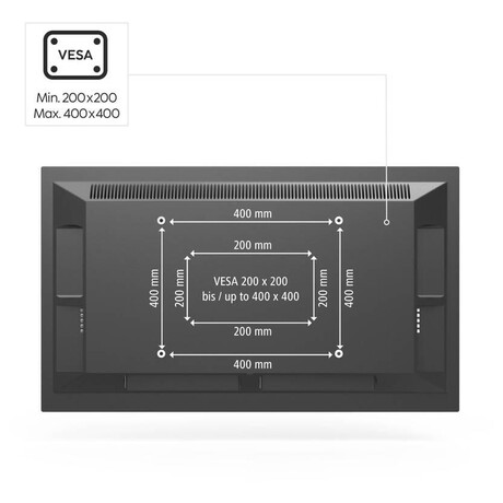 Hama stropn drk TV, 105-155 cm, 400x400, oton