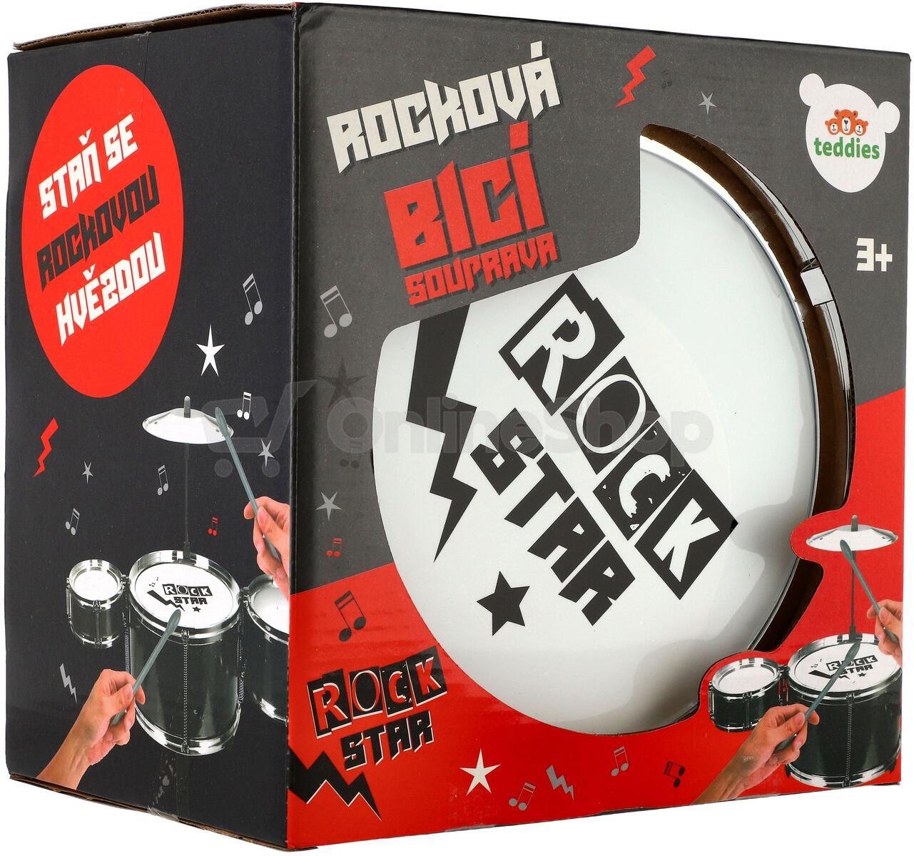 Dětská bicí souprava Teddies ROCK STAR, plast