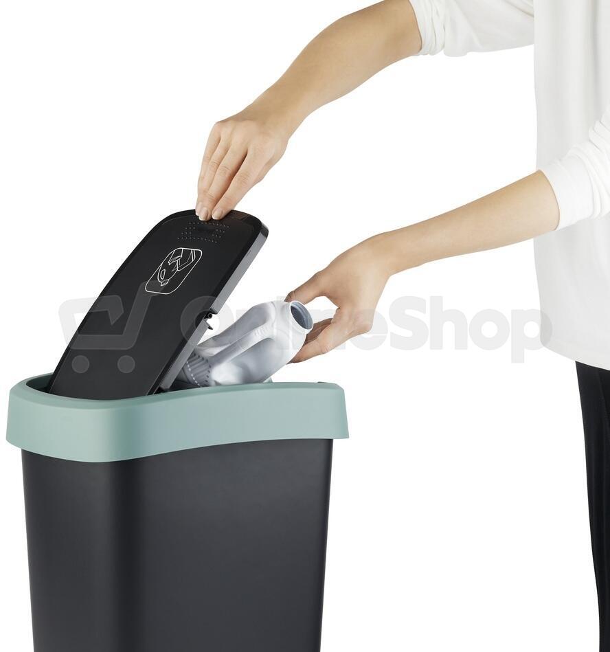 ROTHO TWIST odpadkový koš 10L - modrá