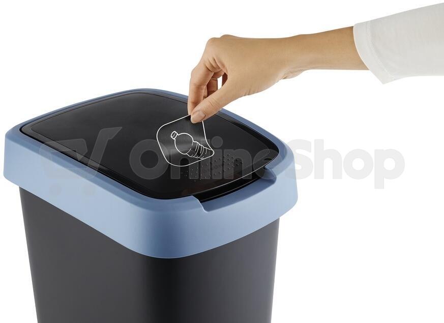 ROTHO TWIST odpadkový koš 10L - modrá