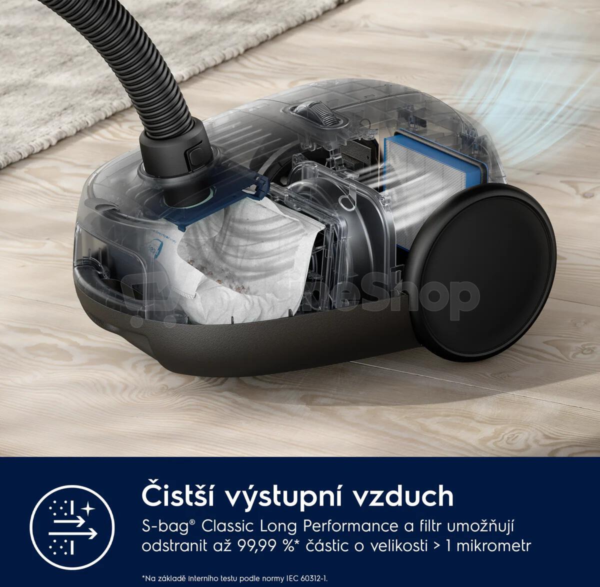 Sáčkový vysavač Electrolux 600 Clean EB61C3WBL