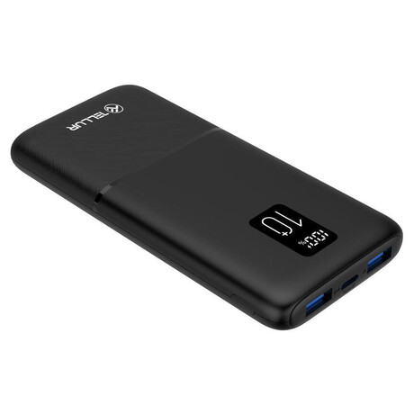 Tellur PD102 Boost Pro 10000mAh Powerbank 2xQC3.0 22.5W + PD 20W, LCD display, ern (foto 1)