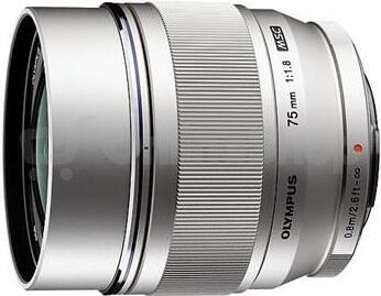 Objektiv Olympus M.ZUIKO DIGITAL ED 75mm f/1:8 silver