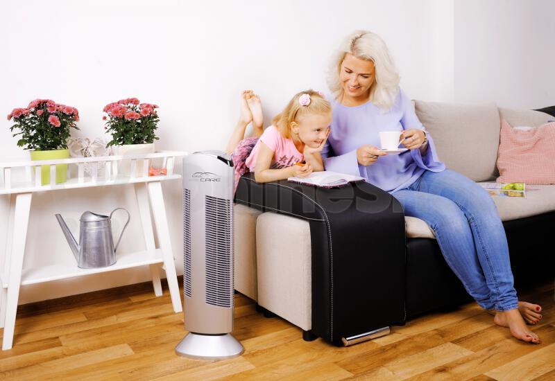 SET Čistička vzduchu Ionic Care Triton X6 s ionizátorem černá + stříbrná