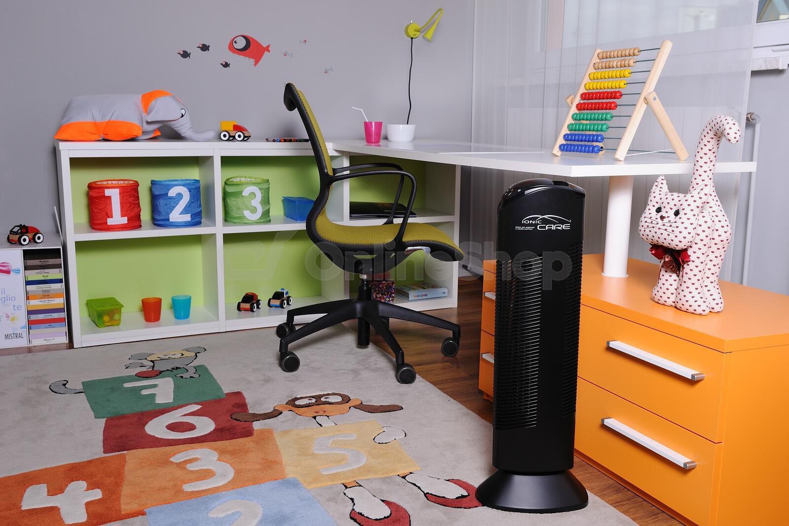 SET Čistička vzduchu Ionic Care Triton X6 s ionizátorem černá, 2ks