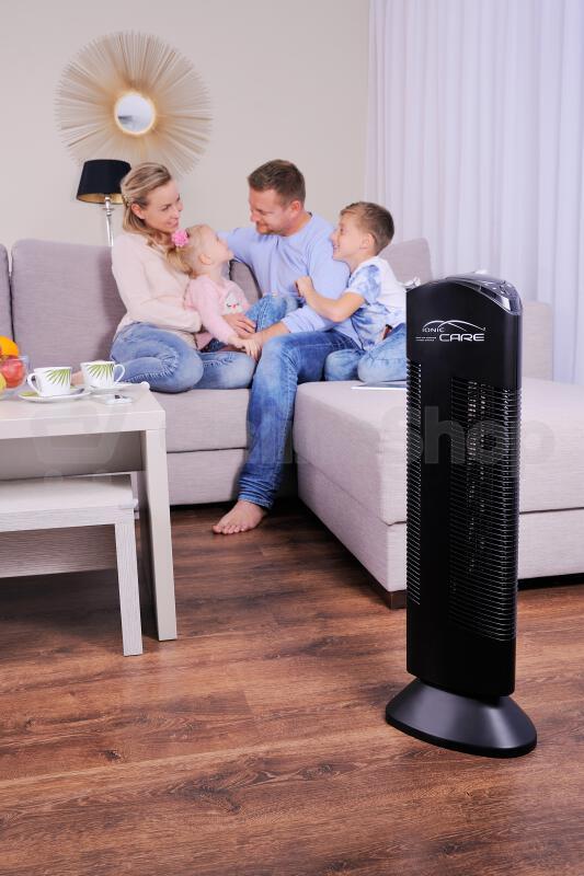 SET Čistička vzduchu Ionic Care Triton X6 s ionizátorem černá, 2ks