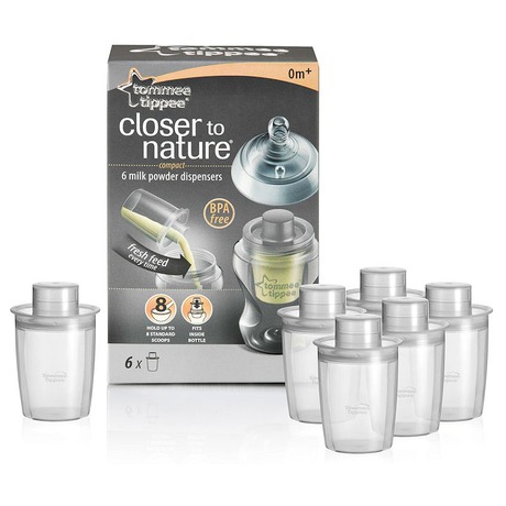 Dávkovač sušeného mléka Tommee Tippee C2N, 6 ks - Tommee Tippee C2N, 6&nbsp;ks (foto 1)