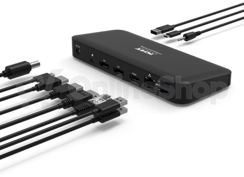 Nillkin PORT CONNECT Dokovací stanice pro kanceláře, USB-C, 2x4K, černá (901910W-EU)
