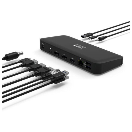 Nillkin PORT CONNECT Dokovac stanice pro kancele, USB-C, 2x4K, ern (901910W-EU)