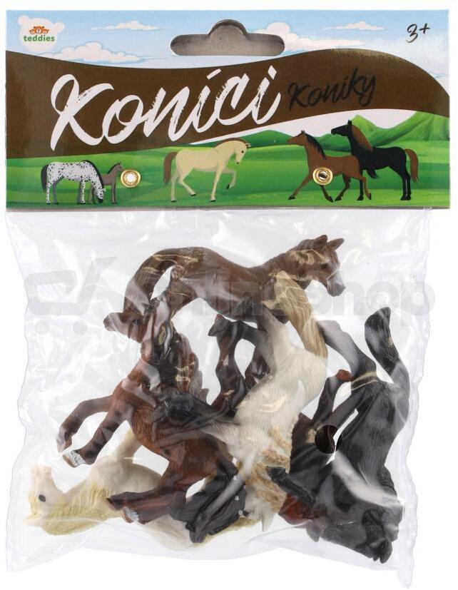 Teddies Kůň malý 6ks plast 6-7cm v sáčku
