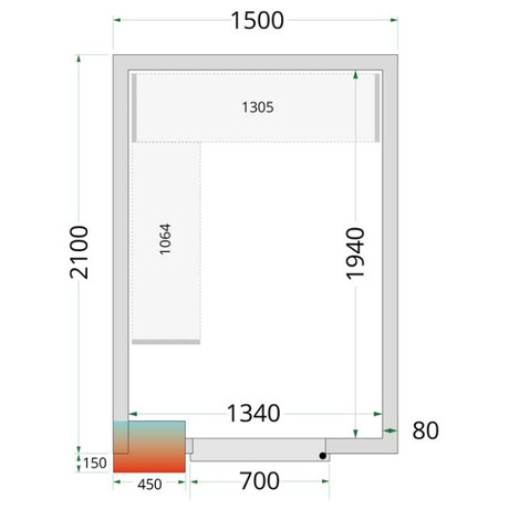 TEFCOLD CR 150x210x220