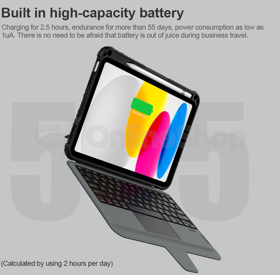 Nillkin Bumper Combo Keyboard Case pro iPad 10.9 2022 Black