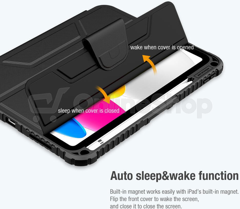 Nillkin Bumper PRO Protective Stand Case pro iPad 10.9 2022/24/11 2025 Black