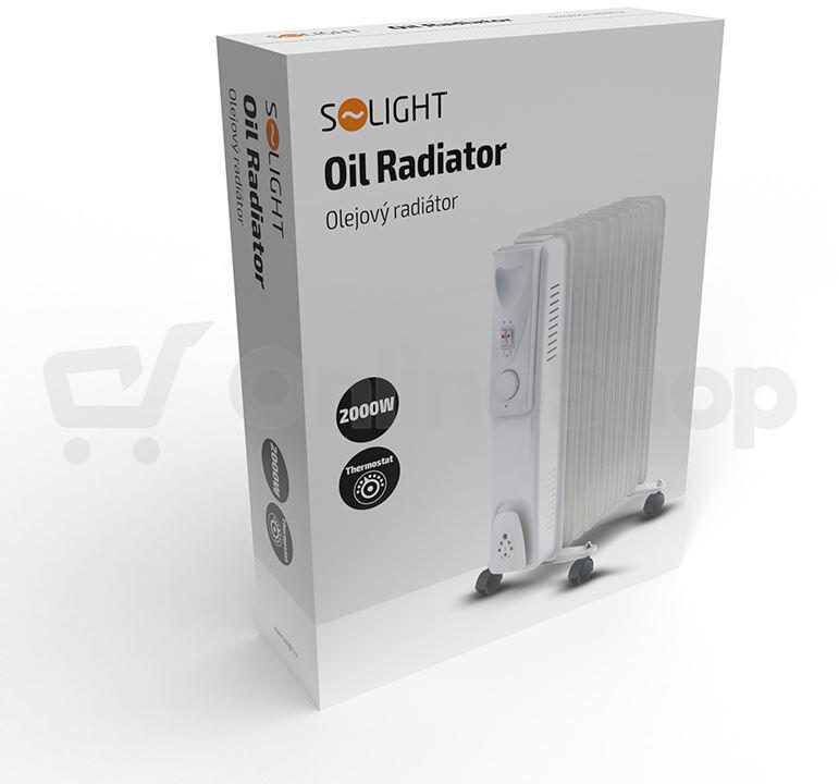 Olejový radiátor Solight OR01 2000W