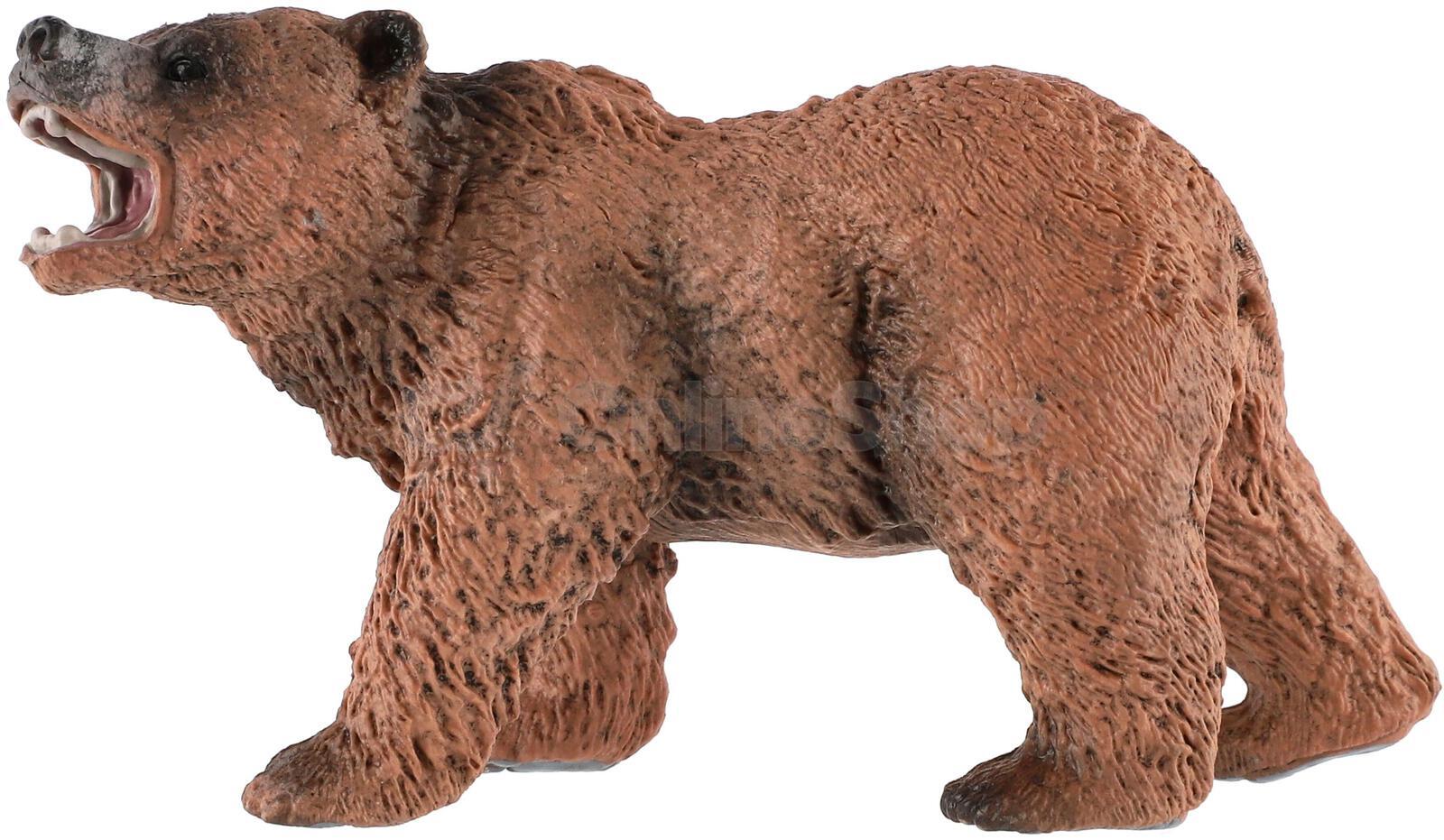 Figurka Zooted Medvěd hnědý, plast, 12 cm