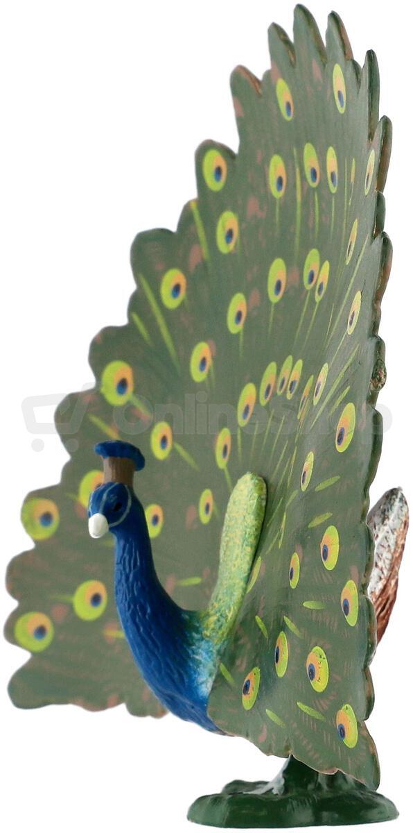 Figurka Zooted Páv korunkatý, plast, 12cm