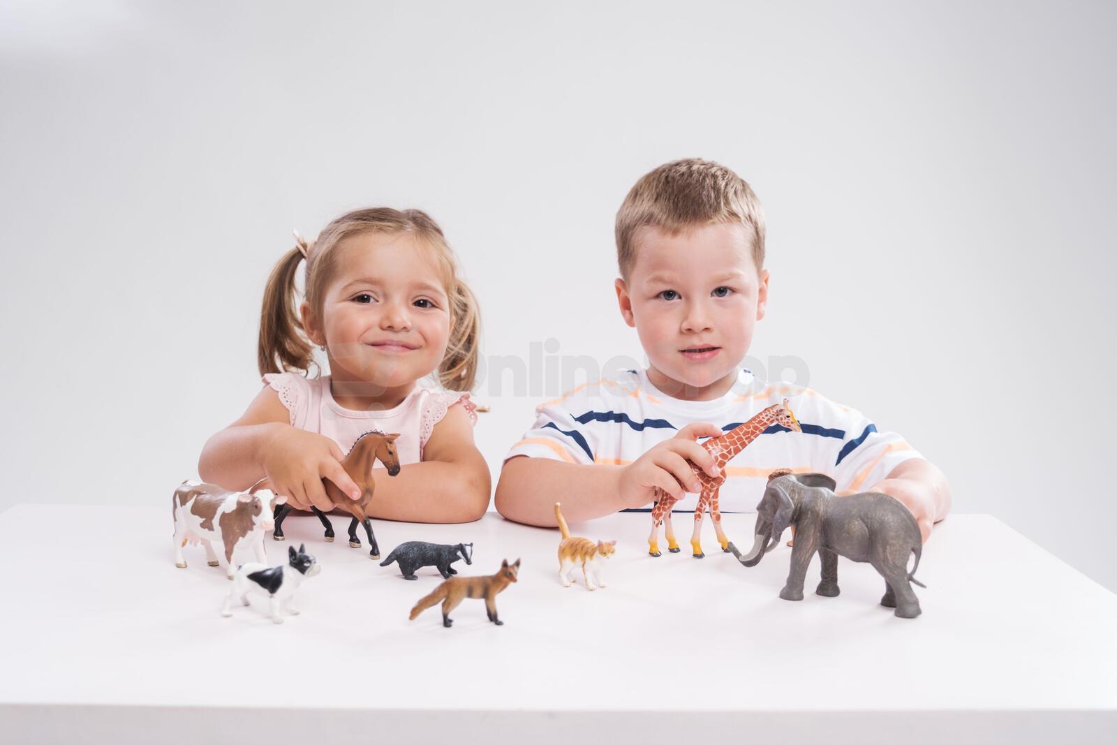 Figurka Zooted Čáp bílý, plast, 9 cm