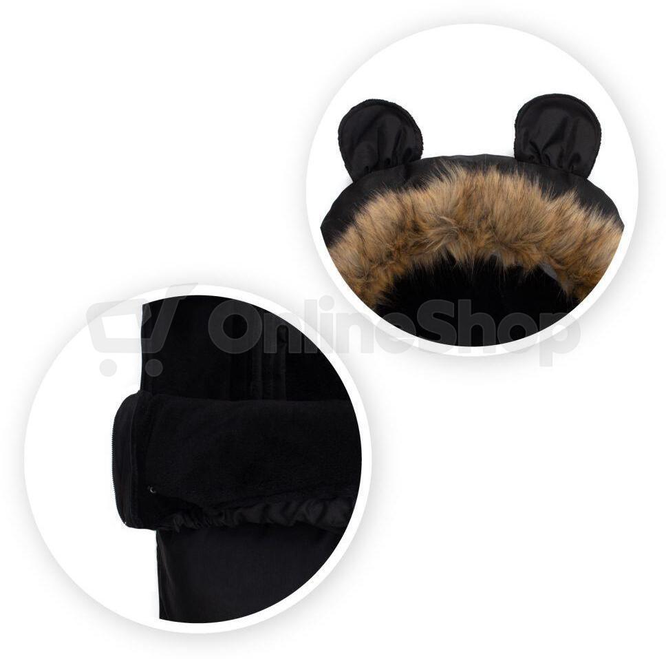 Zimní fusak MoMi COZY černý
