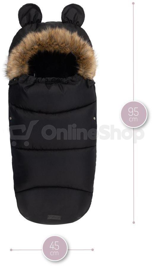 Zimní fusak MoMi COZY černý