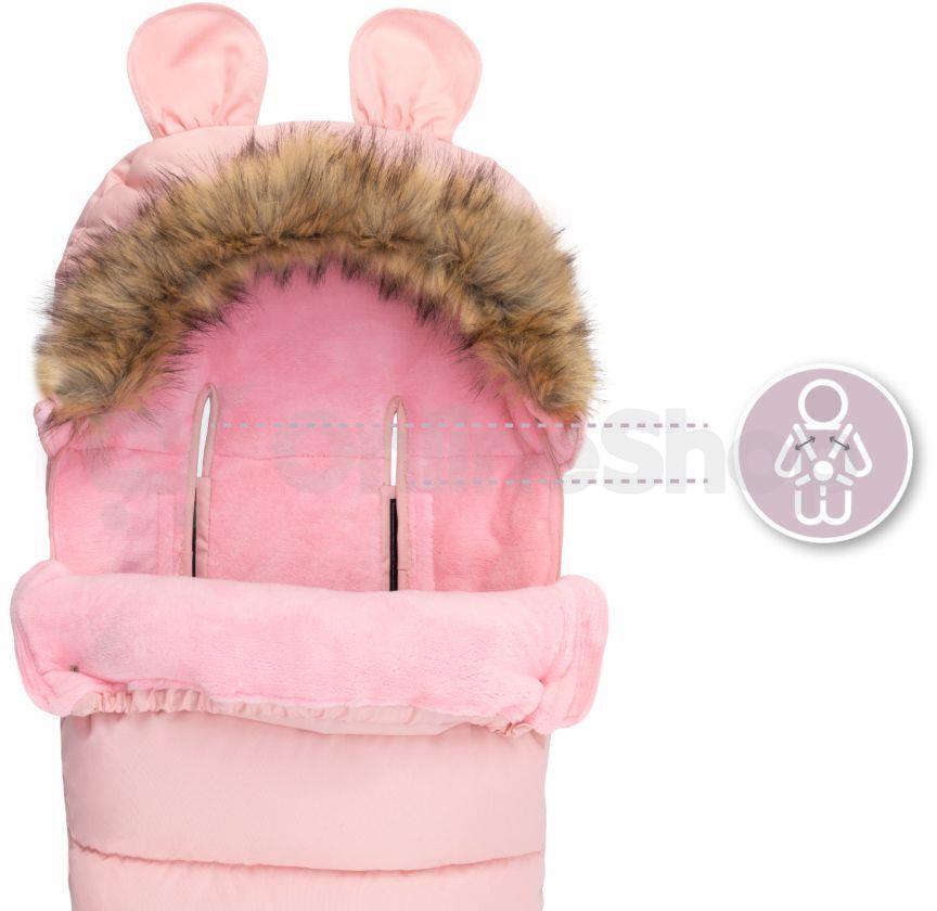 Zimní fusak MoMi COZY růžový