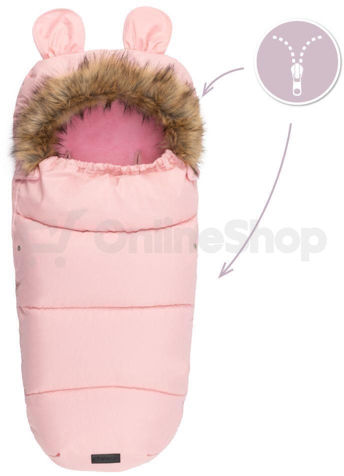 Zimní fusak MoMi COZY růžový