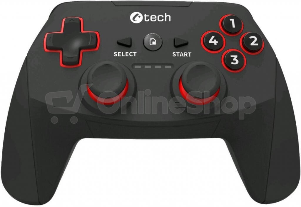 C-TECH Gamepad Khort pro PC/PS3/Android, 2x analog, X-input, vibrační, bezdrátový, USB (GP-12)