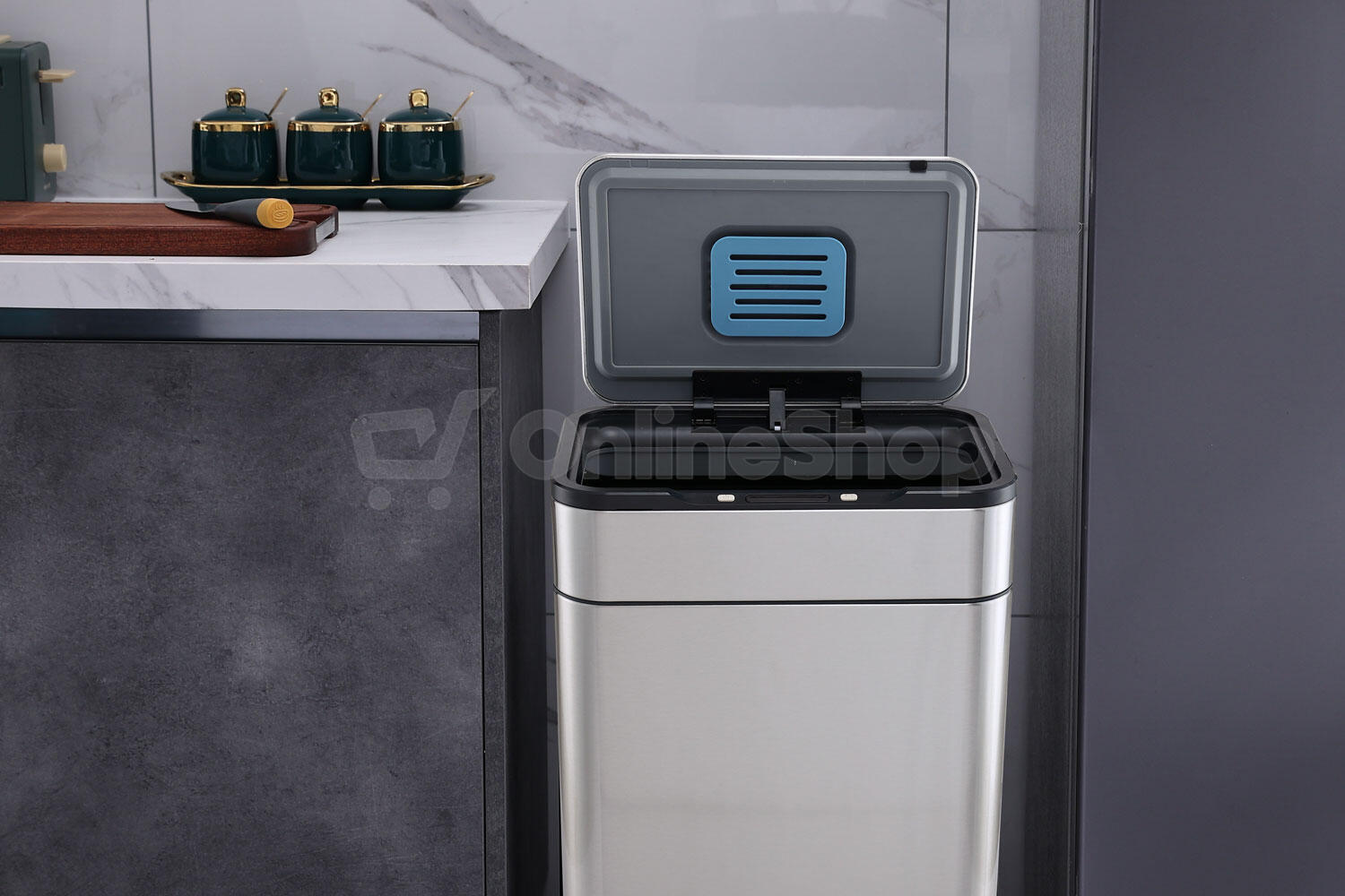 Bezdotykový odpadkový koš Helpmation ELEGANT AK5514, 30 l