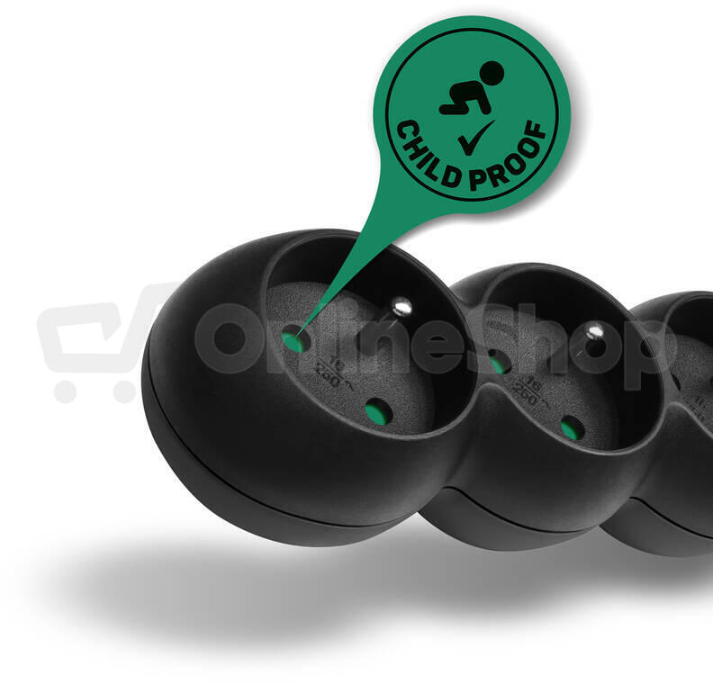 Connect IT 4z, 3m, bezvyp,černý