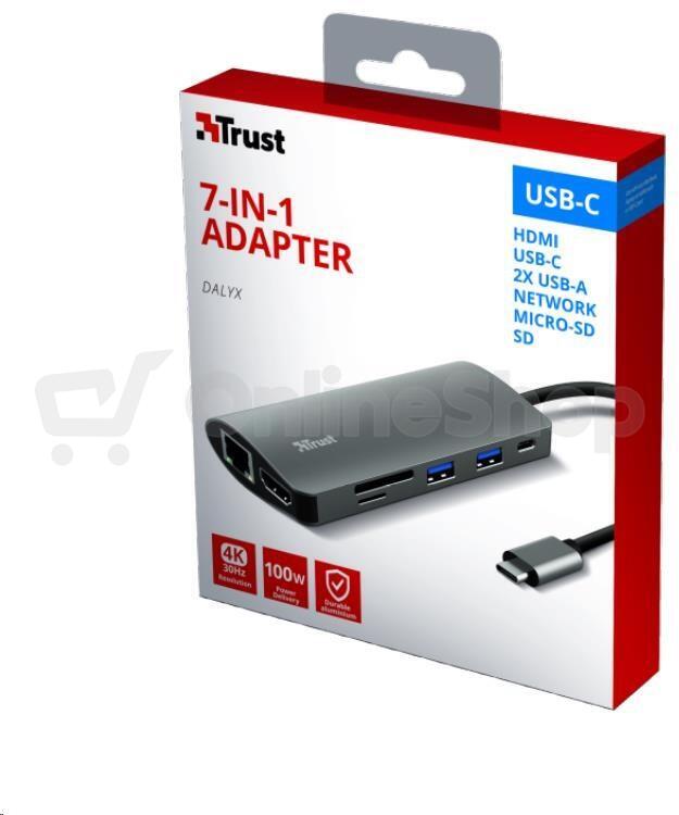 Usb-C adaptér Trust Dalyx 7v1