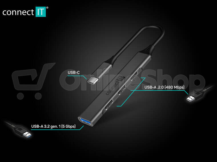 Connect IT CHU-5050-AN USB-C hub