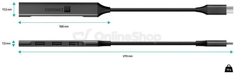 Connect IT CHU-5050-AN USB-C hub