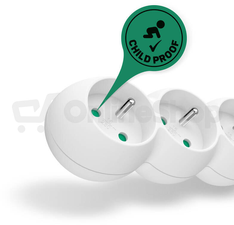 Connect IT 6z, 3m, bezvyp, bílý