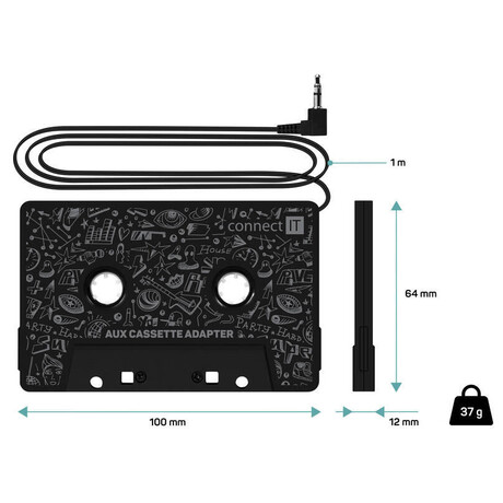 Connect IT CFF-1050-BK kazetov adaptr