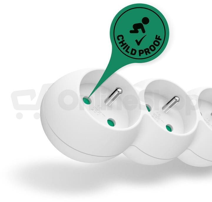 Connect IT 5z, 3m, svyp, bílý