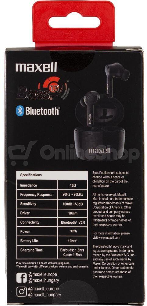Sluchátka Maxell Bass13 Sync UP