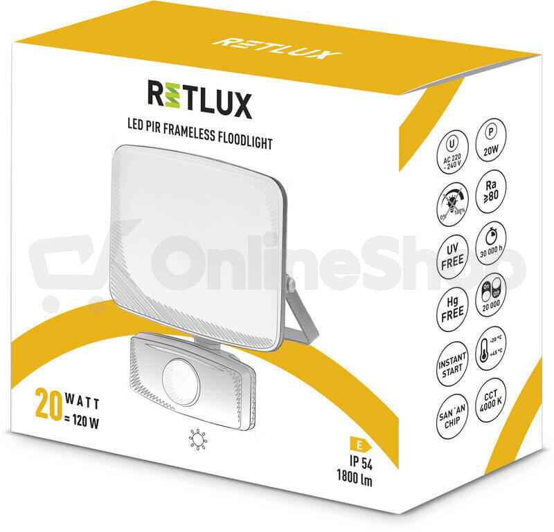 LED reflektor s PIR čidlem Retlux RSL 251