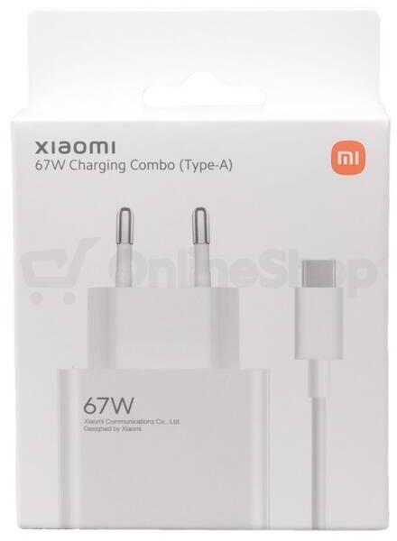 Síťová nabíječka Xiaomi 95XIN271USB 67W + USB/ USB-C 6A, bílá