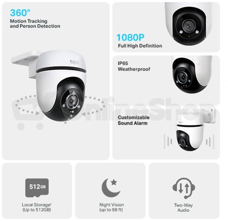TP-Link tapo C500 Outdoor Pan/Tilt Security WiFi Camera