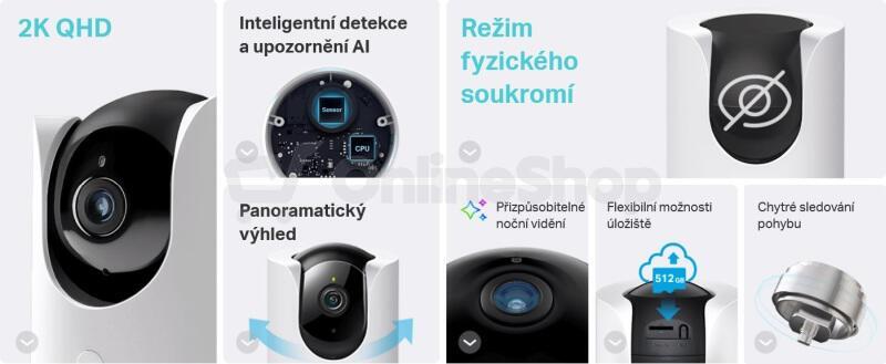 Kamera TP-Link Tapo C225 IP, 4MPx, WiFi, přísvit