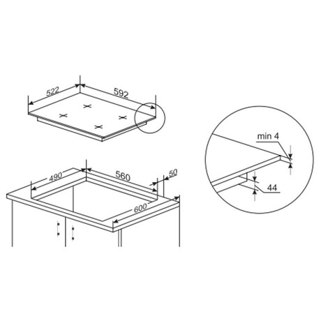 Indukn deska Amica DI 6410 PPB