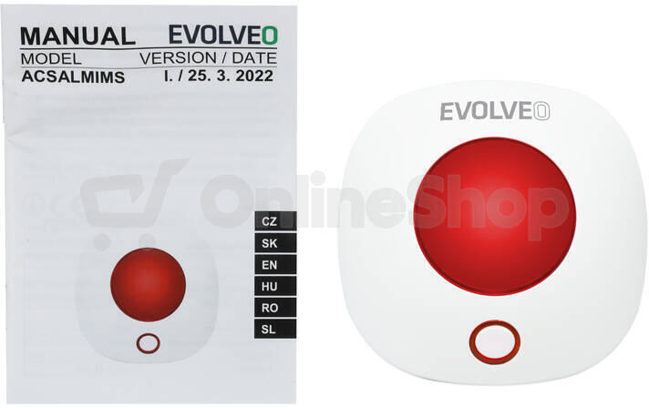 EVOLVEO Alarmex Pro, bezdrátová vnitřní siréna (ACSALMIMS)