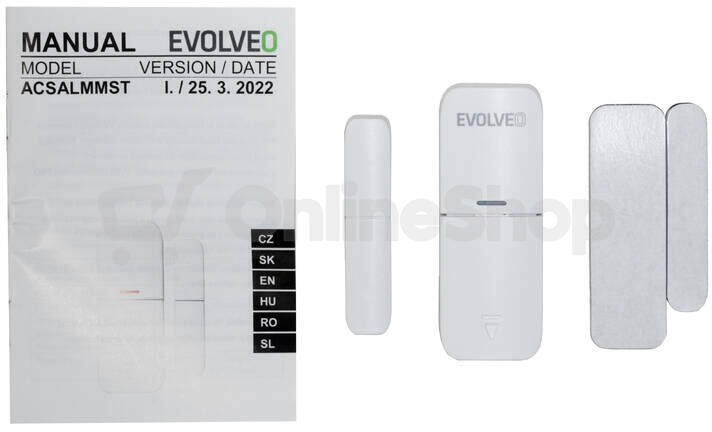 EVOLVEO bezdr. detektor otevření oken/dveří (ACSALMMST)
