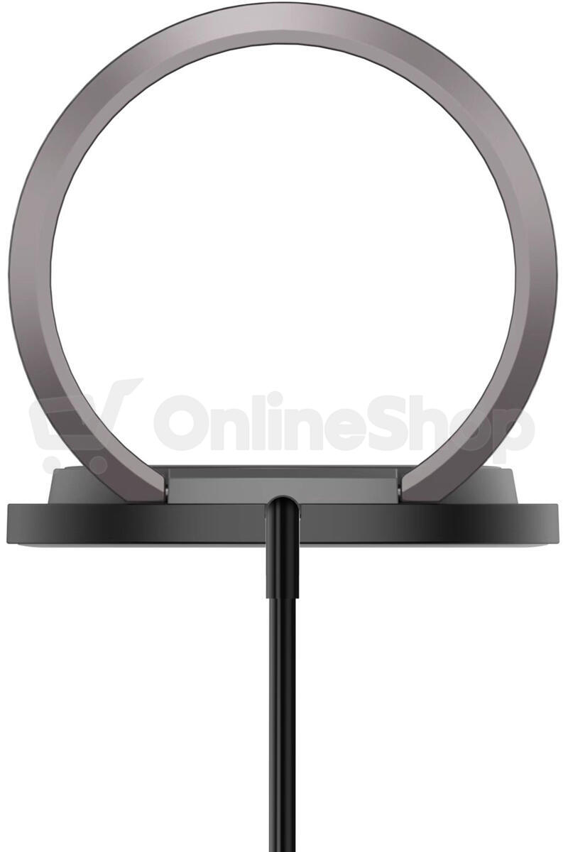 Bezdrátová nabíječka GoGEN s MagSafe funkcí a kovovým držákem, černá