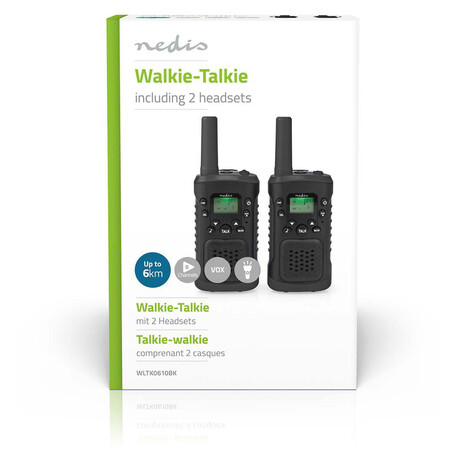 Walkie-Talkie Set NEDIS WLTK0610BK